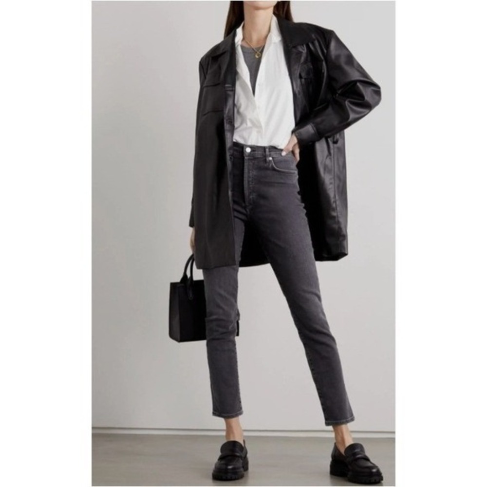 Citizens of Humanity Olivia Crop High Rise‎ Jeans Charcoal Women 32